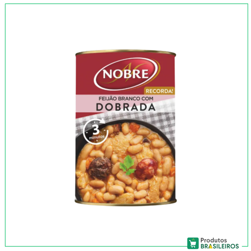 Dobrada com Feijão Branco / Dobrada with White Beans NOBRE - 420g - Produtos Brasileiros