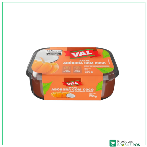 Doce de Abobora com Coco / Pumpkin and Coconut Dessert VAL  - 250g - Produtos Brasileiros