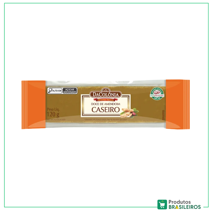 Doce de Amendoim Caseiro / Homemade Peanut Candy DA COLÔNIA - 120g - Produtos Brasileiros