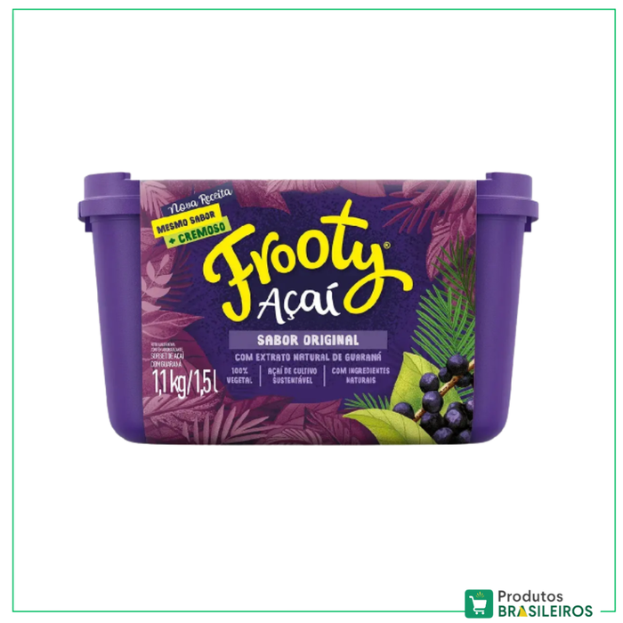 Açai com Guaraná / Açaí with Guaraná FROOTY - 1.5L - Produtos Brasileiros