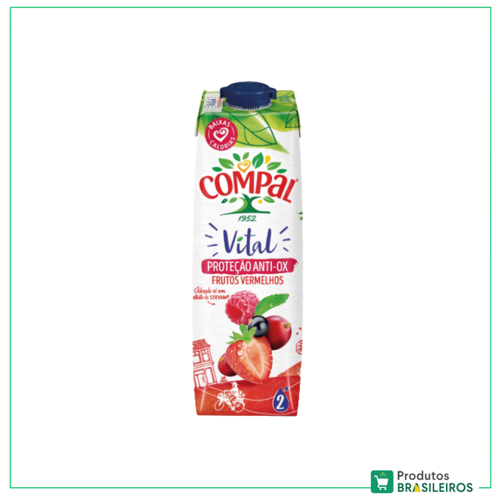 Suco Frutos Vermelhos / Red Fruits Juice COMPAL - 300ml - Produtos Brasileiros