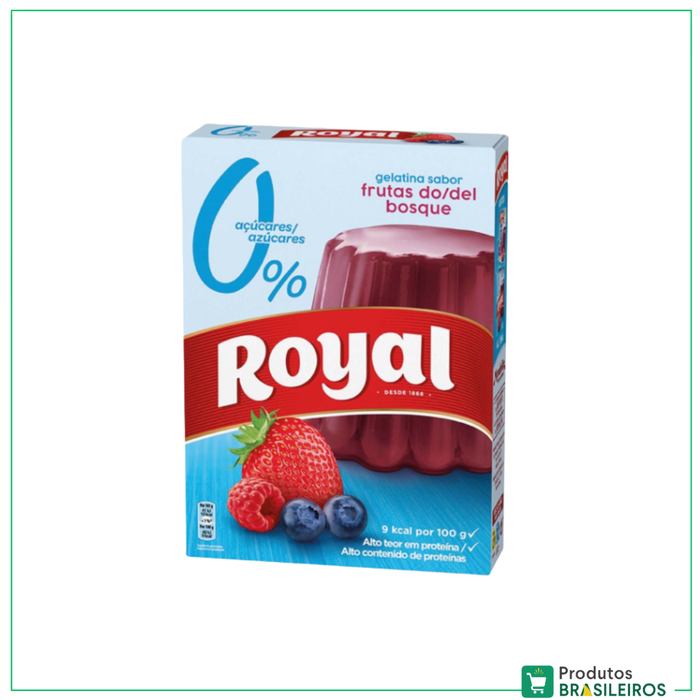 Gelatina Zero Frutas do Bosque / Forest Fruits Zero Jelly Powder ROYAL - 31g - Produtos Brasileiros