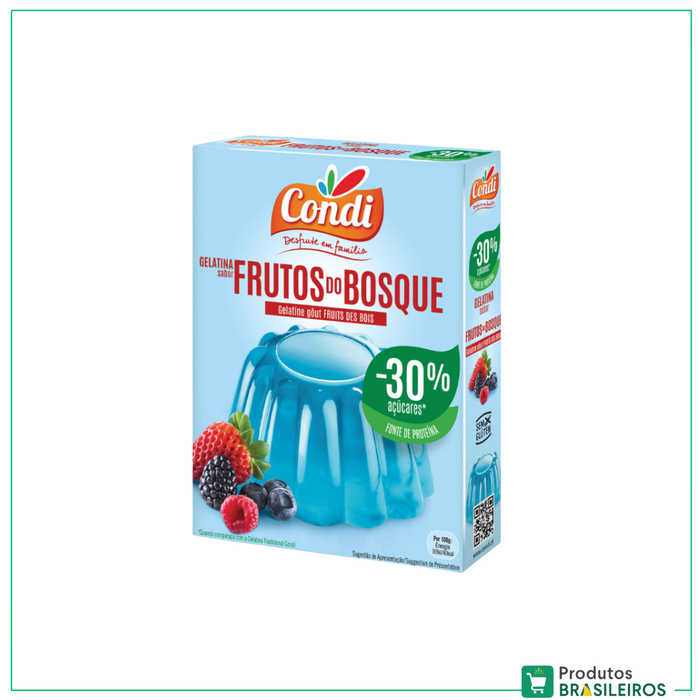 Gelatina Sabor Frutos do bosque / Forest Fruits Jelly CONDI - 114g