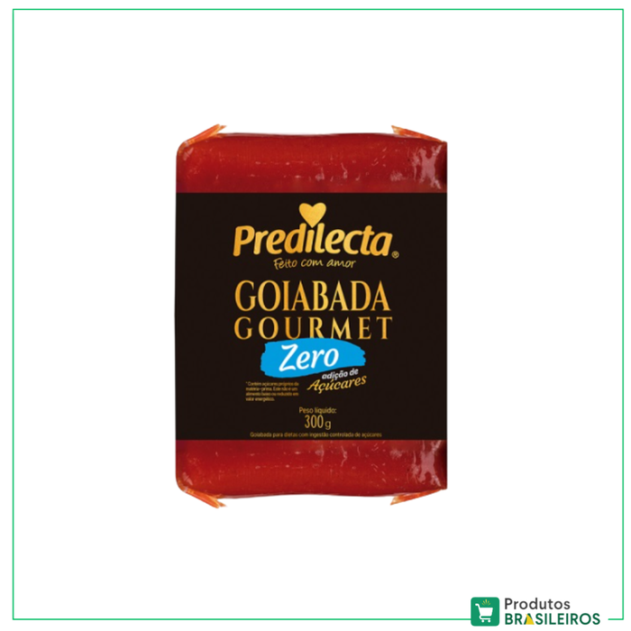 Goiabada Gourmet Zero Açúcar / Guava Paste Zero Sugar PREDILECTA - 300g - Produtos Brasileiros
