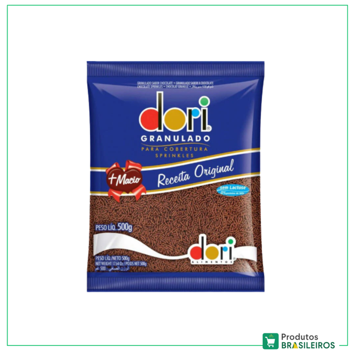 Chocolate Granulado / Chocolate Sprinkles DORI - 500g - Produtos Brasileiros