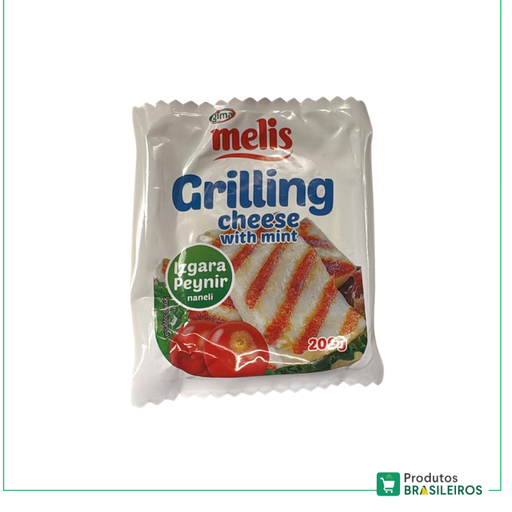 Queijo Coalho com Hortelã / Halloumi Cheese With Mint  MELIS - 200g - Produtos Brasileiros