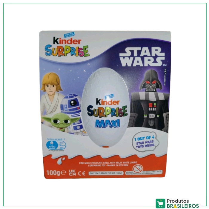 Chocolate Ovo Surprise Maxi / Surprise Maxi KINDER - 100g - Produtos Brasileiros