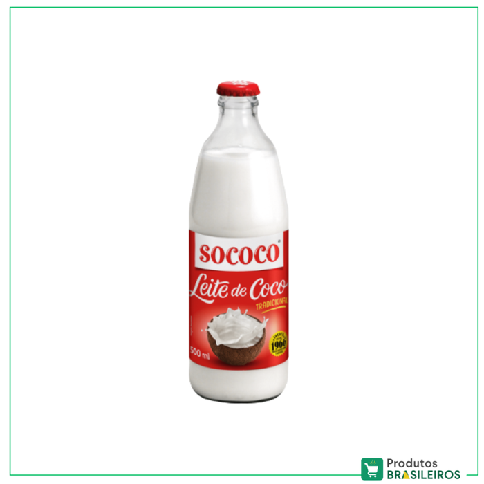 Leite de Coco / Coconut Milk SOCOCO - 500ml - Produtos Brasileiros
