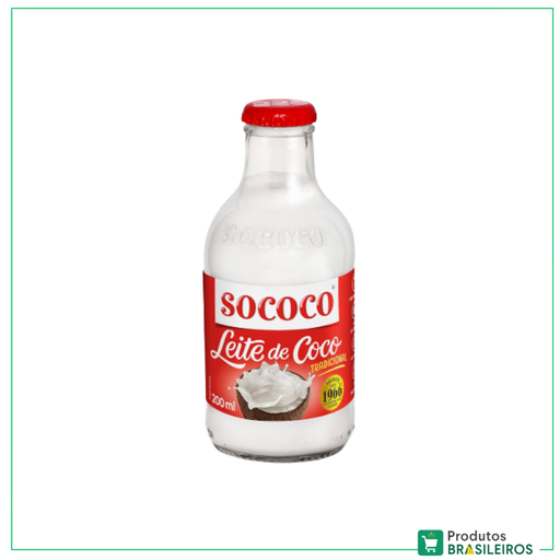 Leite de Coco / Coconut Milk SOCOCO - 200ml - Produtos Brasileiros