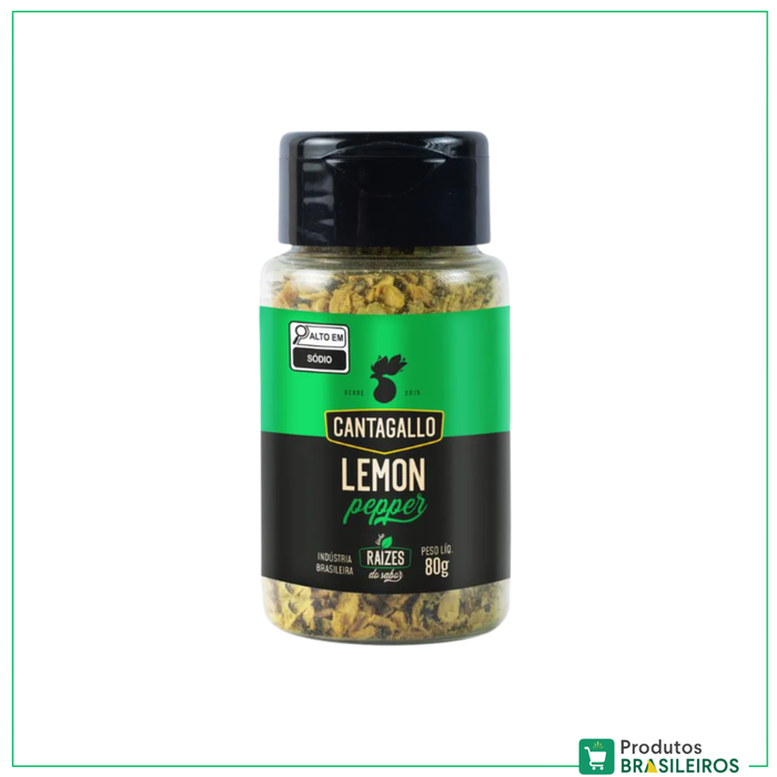Tempero Lemon Pepper / Lemon Pepper Seasoning CANTAGALLO - 80g