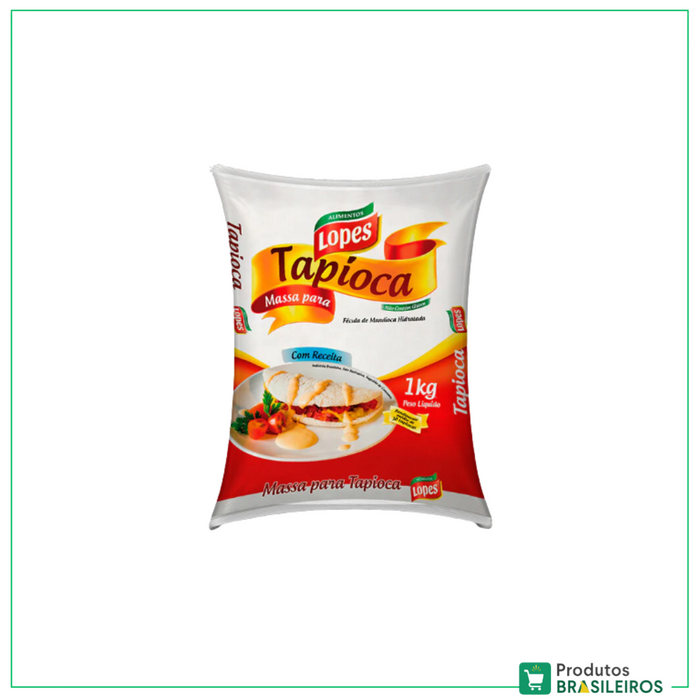 Massa Pronta de Tapioca / Tapioca Mix LOPES - 1Kg - Produtos Brasileiros