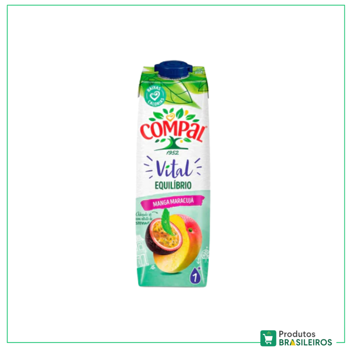 Suco de Manga e Maracuja / Mango and Passion Fruit Juice COMPAL - 300 ml - Produtos Brasileiros
