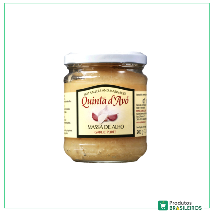 Tempero Massa de Alho / Garlic Paste Seasoning QUINTA D'AVÓ - 200g - Produtos Brasileiros