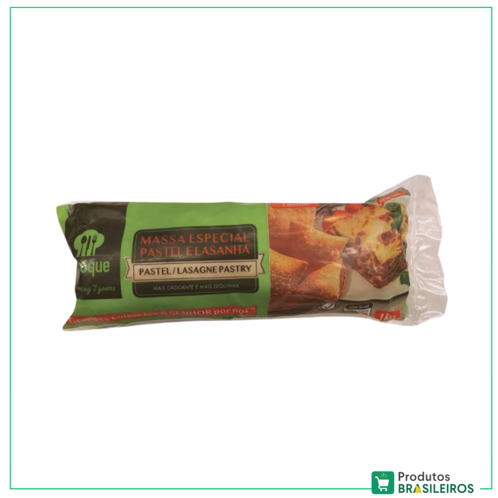 Massa Para Pastel e Lasanha Congelada / Pastel and Lasagne Pastry JABOQUE - 1Kg - Produtos Brasileiros