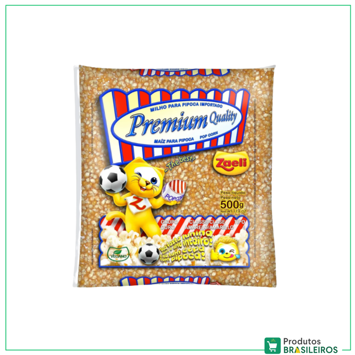 Milho Pipoca Premium / Premium Popcorn Grain ZAELI - 500g