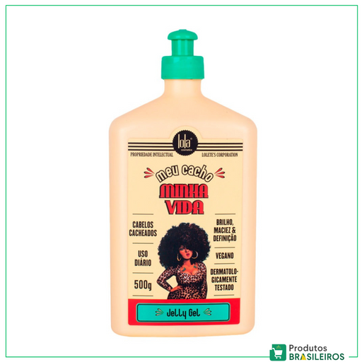 Jelly Gel Meu Cacho Minha Vida / Brazilian Hair Gel LOLA - 500g - Produtos Brasileiros