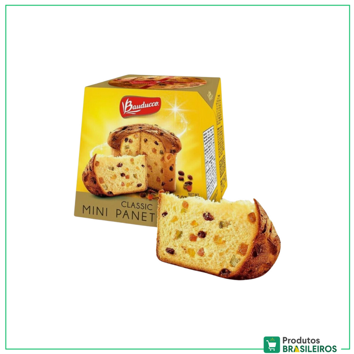 Mini Panettone Clássico com Fruta / Classic Mini Panettone with Fruit BAUDUCCO - 80g