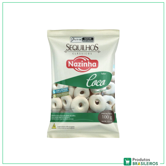 Sequilhos de Coco / Coconut Biscuit NAZINHA - 100g - Produtos Brasileiros