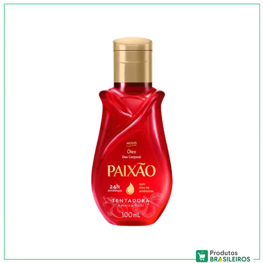 Óleo Deo Corporal (Tentadora - Ameixa Rubi) / Body Deodorant Oil PAIXÃO - 100ml - Produtos Brasileiros