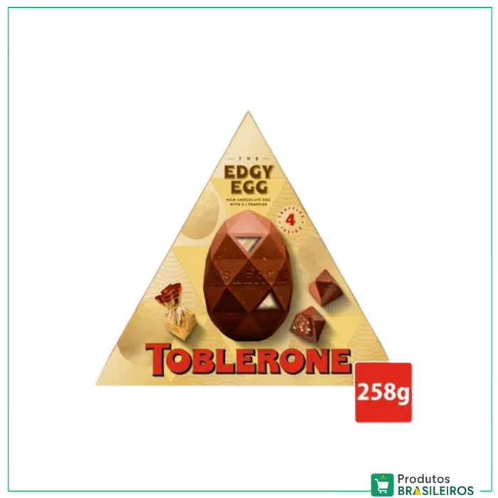 Ovo de Páscoa Chocolate com Mel e Amêndoa / Easter Egg Milk Chocolate with Honey and Almond TOBLERONE - 258g - Produtos Brasileiros