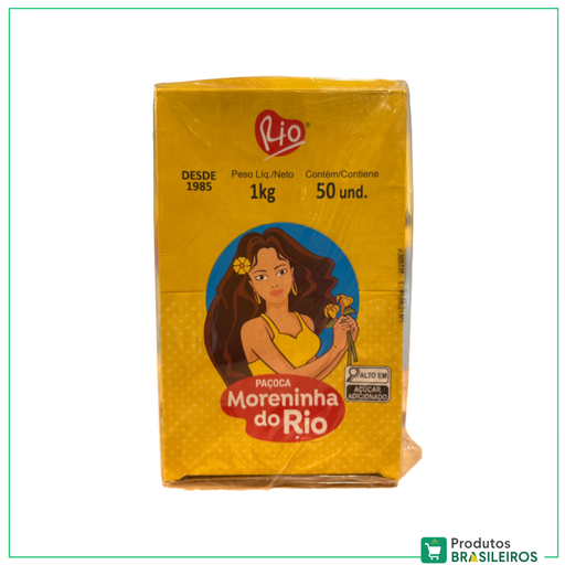 Paçoca Quadrada / Peanut Candy MORENINHA DO RIO - 1Kg - Produtos Brasileiros