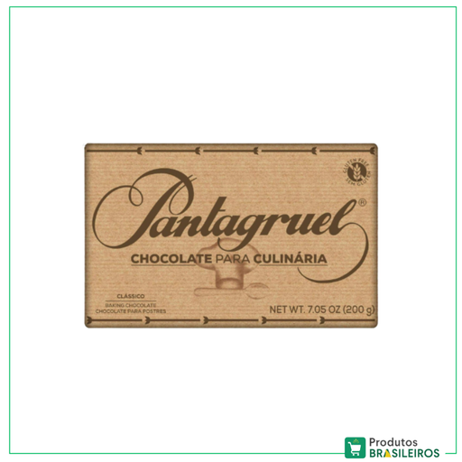 Chocolate para Culinaria / Baking Chocolate PANTAGRUEL - 200g - Produtos Brasileiros
