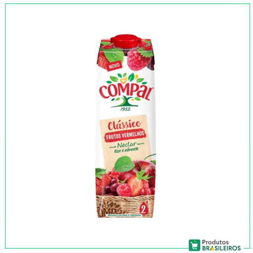 Suco de Frutas Vermelhas / Red Fruits Juice COMPAL - 1L - Produtos Brasileiros