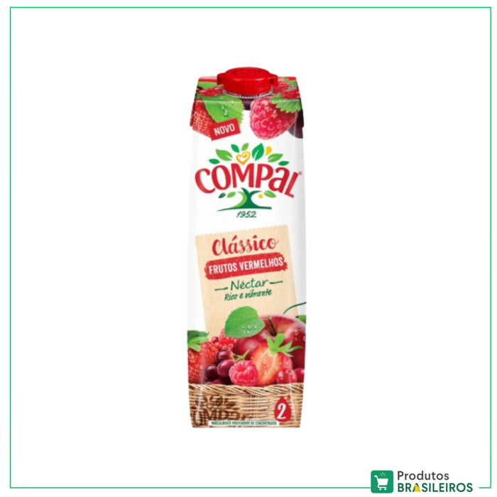 Suco de Frutas Vermelhas / Red Fruits Juice COMPAL - 1L - Produtos Brasileiros