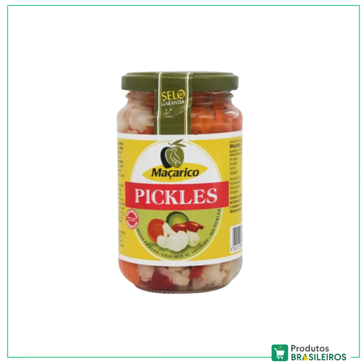 Pickles no Vinagre / Pickles in Vinegar MAÇARICO - 350g - Produtos Brasileiros