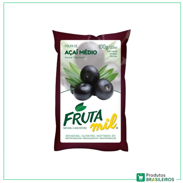 Polpa de Açaí / Açaí Pulp FRUTAMIL - 100g - Produtos Brasileiros