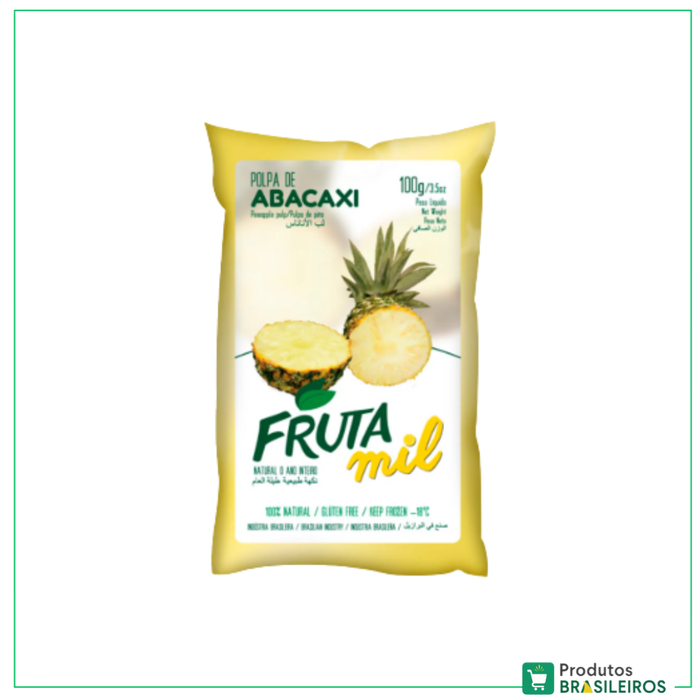 Polpa de Abacaxi / Pineapple Pulp FRUTAMIL - 100g - Produtos Brasileiros