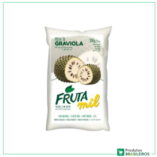 Polpa de Graviola / Soursop Pulp FRUTAMIL - 100g - Produtos Brasileiros