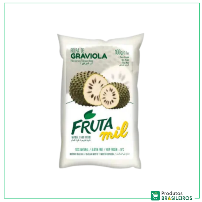 Polpa de Graviola / Soursop Pulp FRUTAMIL - 100g - Produtos Brasileiros