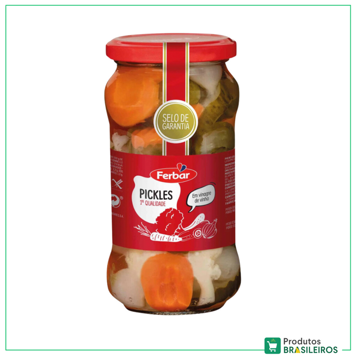 Cocktail Pickles no Vinagre / Cocktail Pickles in Vinegar FERBAR - 345g