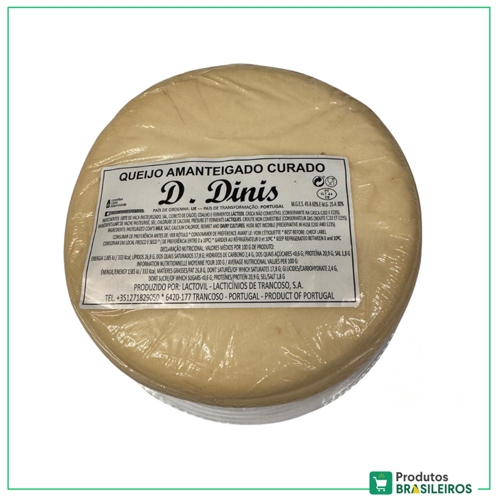 Queijo Amanteigado Curado / Buttered and Cured Cheese DOM DINIS (Aprox. 1.1Kg)