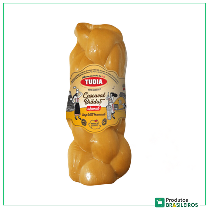 Queijo Amarelo Defumado / Yellow Smoked Cheese TUDIA (Aprox 415g)