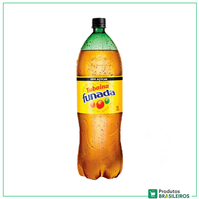 Refrigerante Tubaína Sem Açúcar / Zero Sugar Tubaína Soft Drink FUNADA - 2L