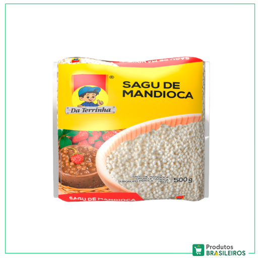 Sagu de Mandioca / Cassava Sagu DA TERRINHA - 500g - Produtos Brasileiros