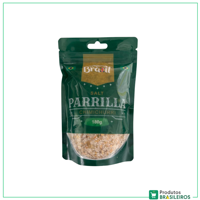 Sal de Parrilla Chimichurri / Chimichurri Parrilla Salt TEMPEROS BRAZIL - 180g - Produtos Brasileiros