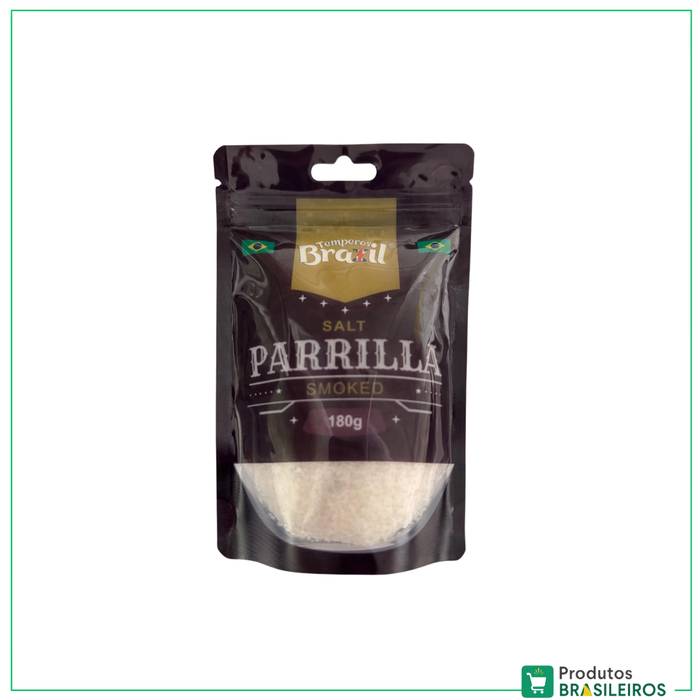 Sal de Parrilla Defumado / Smoked Parrilla Salt TEMPEROS BRAZIL - 180g - Produtos Brasileiros