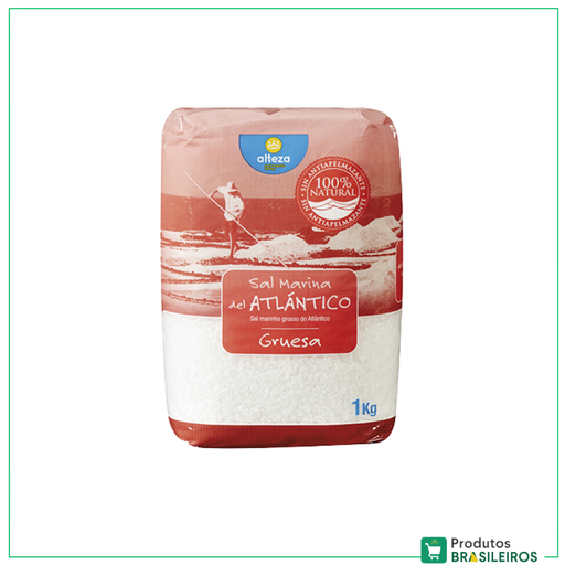 Sal Grosso Marinho / Sea Salt ALTEZA - 1Kg - Produtos Brasileiros