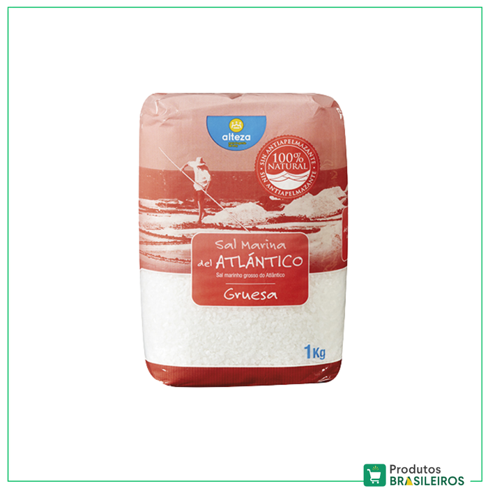 Sal Grosso Marinho / Sea Salt ALTEZA - 1Kg - Produtos Brasileiros