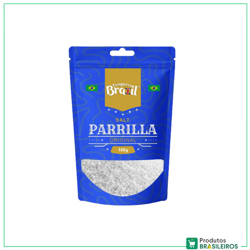 Sal de Parrilla Original / Original Parrilla Salt TEMPEROS BRAZIL - 180g - Produtos Brasileiros