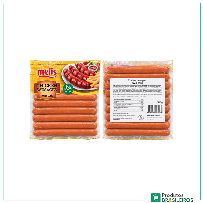 Salsicha de Frango / Chicken Sausage MELIS - 500g