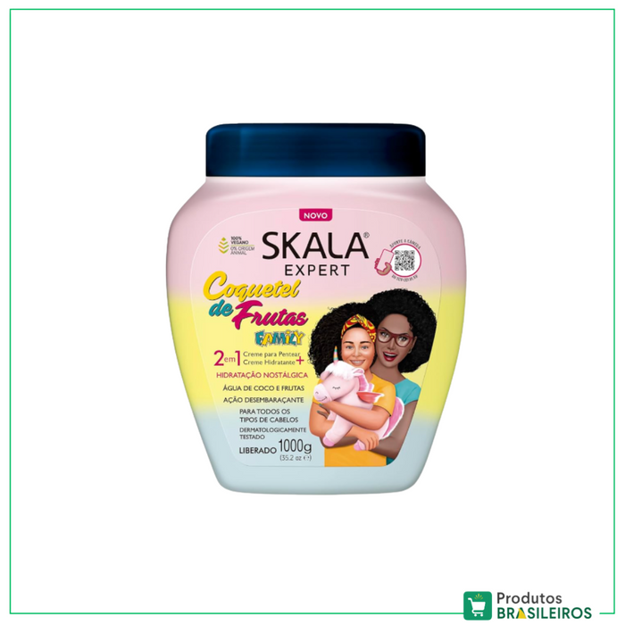 Creme de Hidratação Coquetel de Frutas SKALA - 1000ml - Produtos Brasileiros