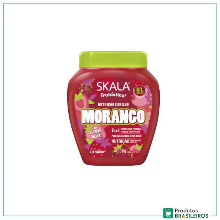 Creme de Hidratação Morango SKALA - 1000ml - Produtos Brasileiros