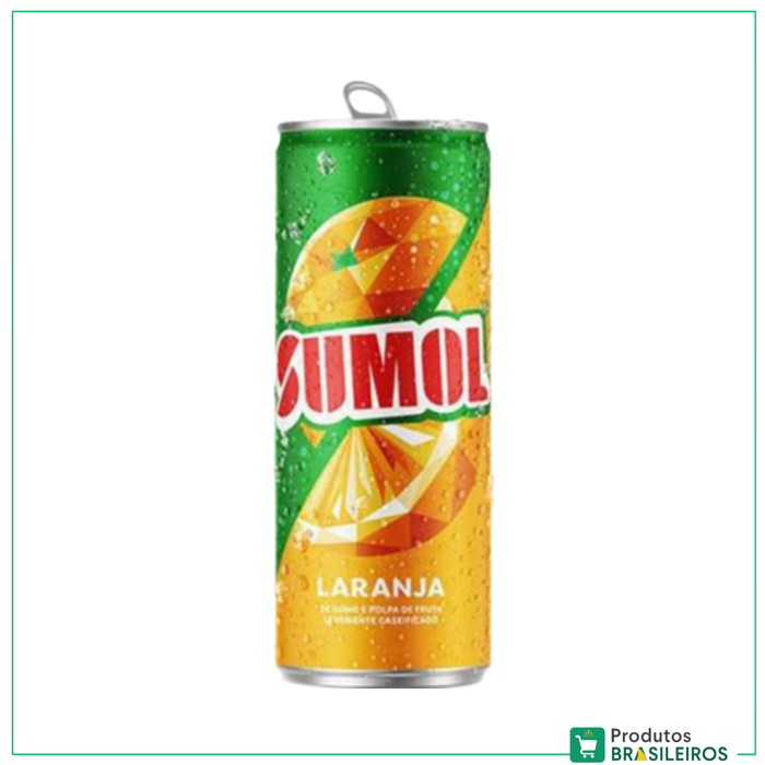 Refrigerante Lata Laranja / Orange Soft Drink SUMOL - 330ml - Produtos Brasileiros