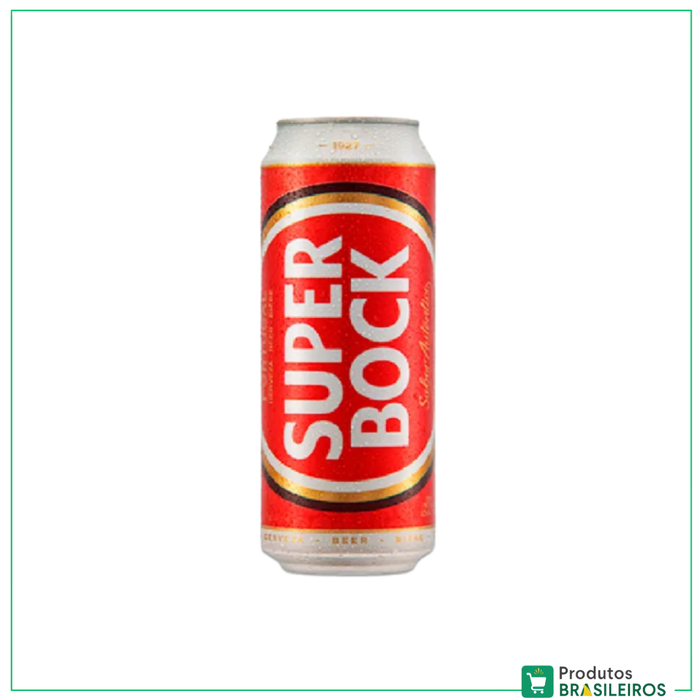 Cerveja Super Bock Lata / Super Bock Beer Can SUPER BOCK - 330ml - Produtos Brasileiros