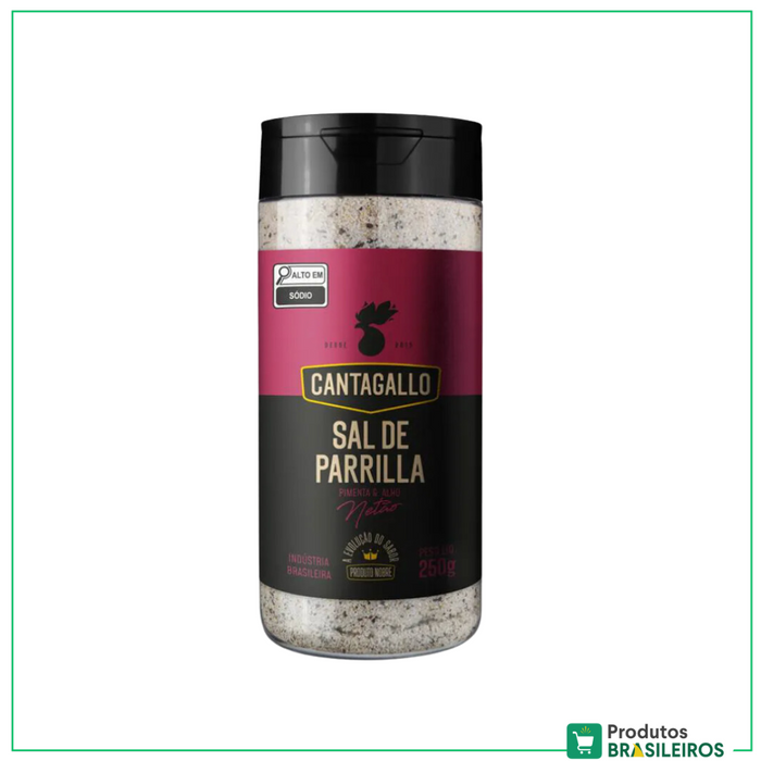 Sal de Parrilla com Pimenta e Alho / Parrilla Salt with Pepper and Garlic CANTAGALLO - 250g