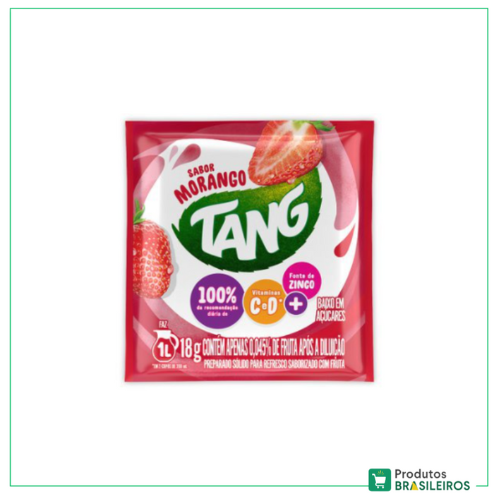 Refresco em pó de Morango / Strawberry Juice Powder TANG - 18g - Produtos Brasileiros
